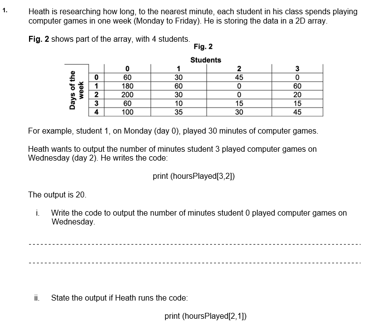 Past paper question that begins "Heath is researching..."